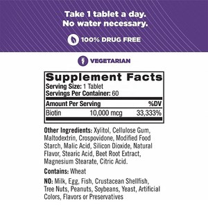 Compresse di Biotina, Zinco e Selenio della Source Factory per Promuovere la Salute di Capelli, Pelle e Unghie. - Product Image 2