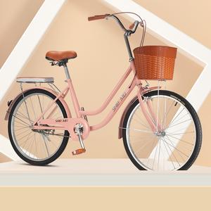 24 इंच की महिला साइकिल, सिटी साइकिल क्लासिक महिला महिला सिटी बाइक - Product Image 1