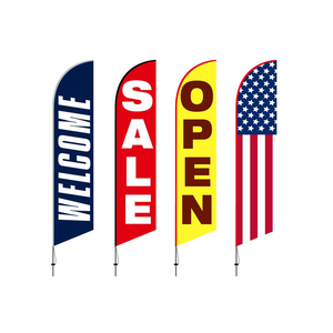 Bandera Publicitaria Personalizada con Logotipo, Tejida, para Negocios, Eventos Deportivos, Playa, Forma <span class=keywords><strong>de</strong></span> Lágrima, Exterior, Bandera Tipo Pluma - Product Image 3