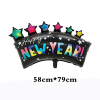 2024 Offre Spéciale bonne année imprimer Champagne bouteille ballons cadre Photo feuille ballon pour nouvel an ballon fête décoration