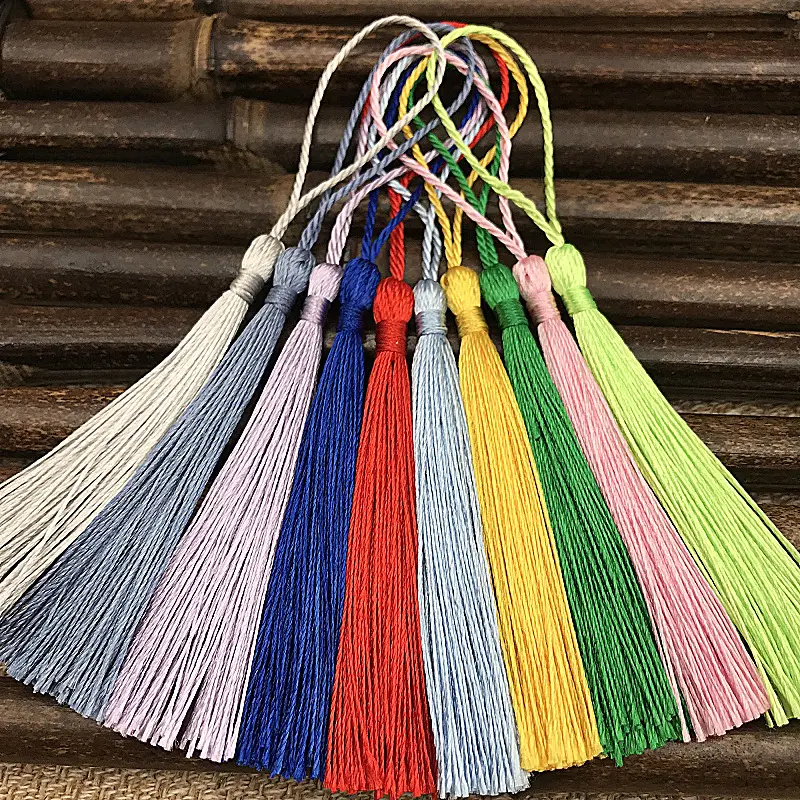 Wholesale High Quality Ice Silk Tassels Many Colors Trim Garments Curtains Jewelry Decor Tassels