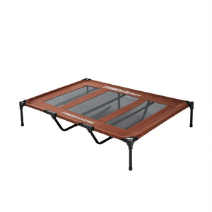 Lit surélevé pour animaux de compagnie XL en tissu Oxford respirant pour chiens, extérieur, toutes saisons, amovible, lavable, rectangulaire - Product Image 1