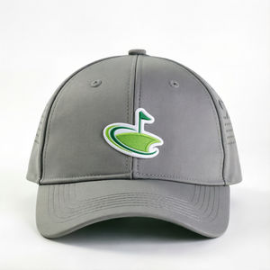 Gorra de Béisbol Injaevina Personalizada con Logotipo, Resistente al Agua, de 6 Paneles, Gris, con Visera Curva, Deportiva para Hombre - Product Image 1