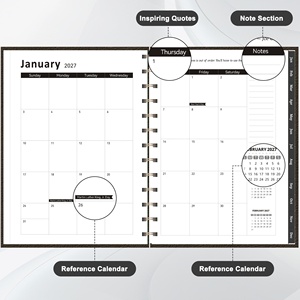 Agenda Semanal 2027 Personalizada con Cubierta de Papel Espiral, 12 Meses, A5, con Correas - Product Image 4