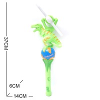Jouet LED lumineux pour enfants YT : moulin à vent portatif, baguette rotative, bâton lumineux avec son et lumière LED, idéal pour l'été