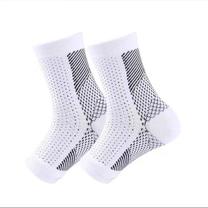 Chaussettes de compression ouvertes à la cheville pour la course à <span class=keywords><strong>pied</strong></span>, antidérapantes en coton/polyester pour jeunes adultes, idéales pour l'export. - Product Image 2