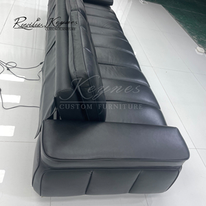 คีเนส โซฟาปรับเอนหนังแท้ โซฟาสามที่นั่ง เฟอร์นิเจอร์ห้องนั่งเล่น - Product Image 5