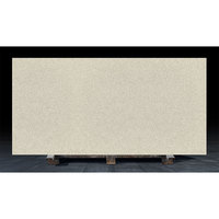 DCT DC015 Dalle de quartz artificiel moderne - Couleur beige uni, pour plateau de table, durable et imperméable