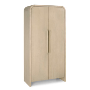Charmanter Moderner Amerikanischer Eichen-Bücherschrank, Anpassbarer 2-Türiger Aufbewahrungsschrank, Luxuriöses Organisches Holz Architektonisches Schlafzimmer-<span class=keywords><strong>Highboard</strong></span> - Product Image 5