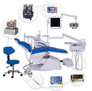 Poltrona odontoiatrica con design di sicurezza in italia Standard europeo con siringa a tre vie per dentista - Product Image 1