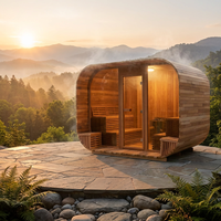 Harga Pabrik Gaya Baru Harga Grosir Kabin Sauna Kayu Cedar Merah Kanada untuk 6 Orang