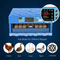 Meilleure vente 64 incubateur d'oeufs de poule 98% taux d'éclosion 360 degrés rouleau tournant haut usage domestique caille canard dinde oiseaux