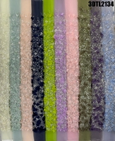 Nouvelle Tendance : Tissu en Dentelle Brodé de Fleurs 3D Bleu Ciel avec Perles et Paillettes pour Robes de Mariée des Philippines