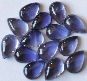 Lote de Cabujones de Iolita Natural en Forma de Pera de 5x8mm, Colección de Cinco Piezas de Gemas para Anillos, Colgantes, Pendientes y Diseño de Joyería DIY - Product Image 4