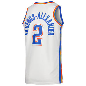 Oklahoma City para Hombres # 2 Camisetas de Baloncesto Shai Gilgeous-Alexander Bordadas, Uniformes Transpirables para Adultos, Tallas Grandes, Verano, Envío Rápido - Product Image 5