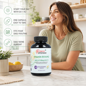 Capsules de Vitamine D3 et K2 Shecome Haute Puissance : Favorisent l'Absorption du Calcium – Complément Alimentaire pour Adultes - Product Image 5