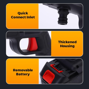 Nettoyeur de voiture sans fil électrique haute pression portable avec machine de nettoyage par pulvérisation pour l'irrigation et le lavage des voitures - Product Image 4