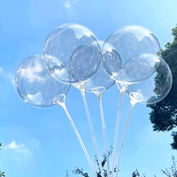 Ballon Bobo Transparent Rond en PVC Transparent de 18/24/36 Pouces Ballon Bulle en Plastique Bobo pour Décoration de Fête Cadeau Farce