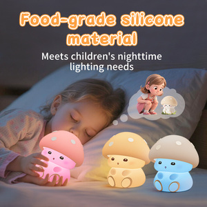 Nấm RGB ánh sáng ban đêm tap Silicone Đèn cạnh giường ngủ cho trẻ em phòng ngủ trang trí nội thất USB sạc dễ thương màu sắc thay đổi đèn đêm - Product Image 2