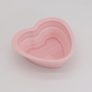 Tapis de nettoyage pliable en silicone pour pinceaux de maquillage, outil de beauté pour le lavage des éponges et des houppettes, usage domestique - Product Image 3