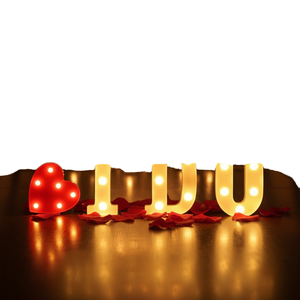 <span class=keywords><strong>Letras</strong></span> LED Decorativas A-Z y Números 0-9, Letrero Luminoso para Decoración de Cumpleaños - Product Image 1