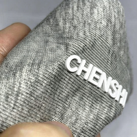 Patchs logo 3D en silicone découpés au laser, personnalisés, écologiques, imprimés par transfert thermique, autocollants thermocollants pour T-shirts, sweats à capuche et vêtements OEM ODM
