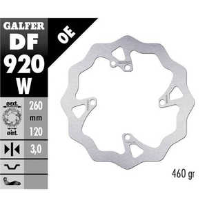 Disque de frein avant Galfer Wave pour Sherco 300 SEF-R 14-25 Rotor de type avant pour voitures Chery - Product Image 1