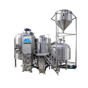 Automatización 500L Procesamiento de cerveza Pequeño equipo de cervecería Brew House