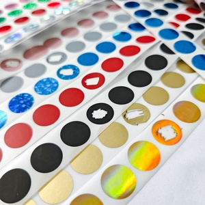 Nhà máy bán Scratch-off không thấm nước dính Stickers 16 Mét vòng tròn nhãn cho mã vạch 1000 cái/cuộn đầy màu sắc Scratch Off nhãn - Product Image 2