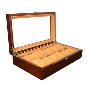 Boîte de rangement pour montres de haute qualité, personnalisée, écologique, rectangulaire, en bois de rose brun, pour hommes - Product Image 6