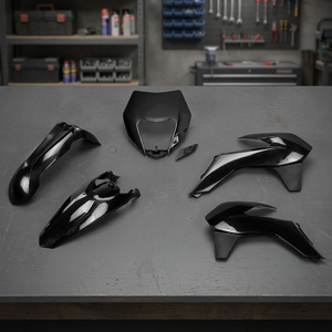 Kit in Plastica Nera con Supporto per Faro per Moto KTM EXC 300 2014-2016 Accessori - Product Image 3