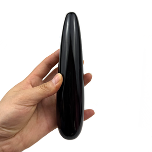 Nero naturale cristallo di ossidiana Dildo bacchetta massaggiatore Yoni bacchetta nera energia ossidiana bacchetta di guarigione per le donne di <span class=keywords><strong>meditazione</strong></span> <span class=keywords><strong>e</strong></span> Relax - Product Image 5