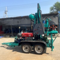 Plataforma de Perforación Hidráulica Diésel AKL-150Y+ de 150m de Profundidad y 32HP, Fácil de Usar, con Elevador de 3T, Plataforma Portátil para Minería y Pozos de Agua