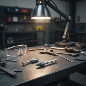 เครื่องตัดแบบโรตารี่ Ab8600 ขนาดเส้นผ่านศูนย์กลาง 12.7 มม. ความยาว 25 มม. ใบมีด Z3 สำหรับตัดโลหะและวัสดุแข็ง - Product Image 3