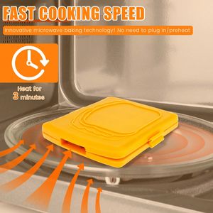 Utensilios de Cocina que Ahorran Tiempo, Máquina <span class=keywords><strong>para</strong></span> Hacer Snacks, Prensa <span class=keywords><strong>para</strong></span> Panini, Tostadora Multifuncional Desmontable, Parrilla <span class=keywords><strong>para</strong></span> <span class=keywords><strong>Microondas</strong></span>, Máquina <span class=keywords><strong>para</strong></span> Hacer Sándwiches y Tostadas - Product Image 6