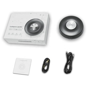 Portable Blue-tooth Speakerphone, 360. Omnidirectional Conference <b>Speaker</b> With <b>USB</b>-C for Home Office Laptop S60 Metal Cabinet - Product Image 6