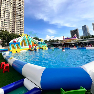 Aoyu khổng lồ Inflatable Bơi nước hồ bơi Slide tối đa vui vẻ nhà vui chơi giải trí công viên trò chơi chủ đề chơi vùng đất - Product Image 1