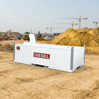 Tanque de Armazenamento de Combustível Diesel/Gasolina SUMAC CE de Parede Dupla Autocontida 1000L 5000L Estação Móvel com Bomba para Mineração e Construção