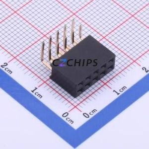 FH-00489 Pin Socket Through hole Component (THT),P=2.54mm Connector 2x5P 2.54mm 2.54mm Square Hole - Product Image 1