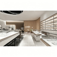 Vitrine de présentation de bijoux de luxe verrouillable en verre pour comptoir, conception personnalisée d'usine OEM ODM