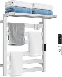 <span class=keywords><strong>Toallero</strong></span> Eléctrico Inteligente de Lujo con Acabado Níquel Cepillado, WiFi, Plegable, Impermeable, Control <span class=keywords><strong>por</strong></span> Aplicación, Moderno, para Baño - Product Image 1