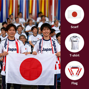 Drapeau de supporters de football Gahumi 2026 Canada Mexique États-Unis Japon, fabricant d'usine, bannière vierge, logo personnalisé, tout logo, tout design - Product Image 1