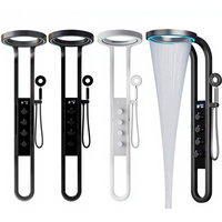 Panneau de douche spa bien-être avec cascade et jets massants en acier inoxydable pour hôtels et complexes hôteliers (vente en gros)