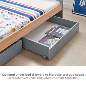 Boori Modern Wooden Kids Furniture Twin Size Single Children <strong>Bed</strong> Wood <strong>with</strong> Storage <strong>Drawers</strong> - Product Image 3