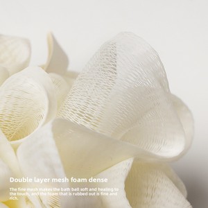 Modern Double-Sided Soft Bath Flower Non-Foaming Household Hanging Rope Bath Ball New PE Material Bath Tool - Product Image 3