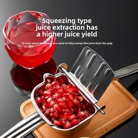 Presse-agrumes manuel multifonctionnel en acier inoxydable 304 pour canne à sucre, orange, grenade, citron, pastèque – Idéal pour camping-car, voiture et extérieur