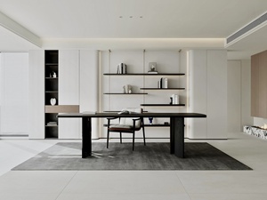 Tủ sách treo tường với cửa lưu trữ đồ nội thất phòng khách Kệ sách gỗ hiện đại với thiết kế hình vòm - Product Image 6
