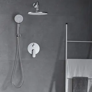 الأمريكية أخفى الحمام الأمطار 2 الطريقة صمام تحويل حمام خلاط جولة دش رئيس كومبو صنبور دش مجموعة