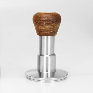 Manual Barista Tools <span class=keywords><strong>Cafetera</strong></span> Accesorios Impacto automático 304 Acero inoxidable 58,5 Mm Fuerza de madera Coffee Tamper - Product Image 6