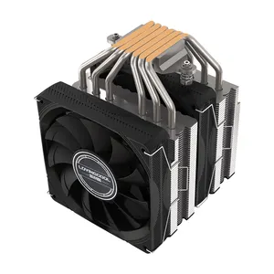 สไตล์ใหม่โรงงานราคาสีขาว CPU Cooler PWM Air CPU Tower หม้อน้ําสําหรับเล่นเกม ARGB พัดลม CPU สําหรับ PC กรณีระบายความร้อน AMD4/5 Intel I5 I7